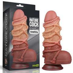 LoveToy Dual layered Platinum Silicone Cock with Rope Skin