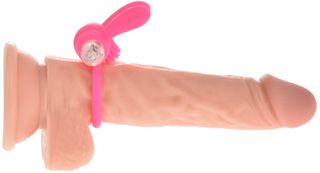 PASSION LABS PINK VIBRATING BUNNY PENIS RING-thumb-1