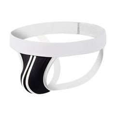 Men's Jockstrap Suspender Type White - Black