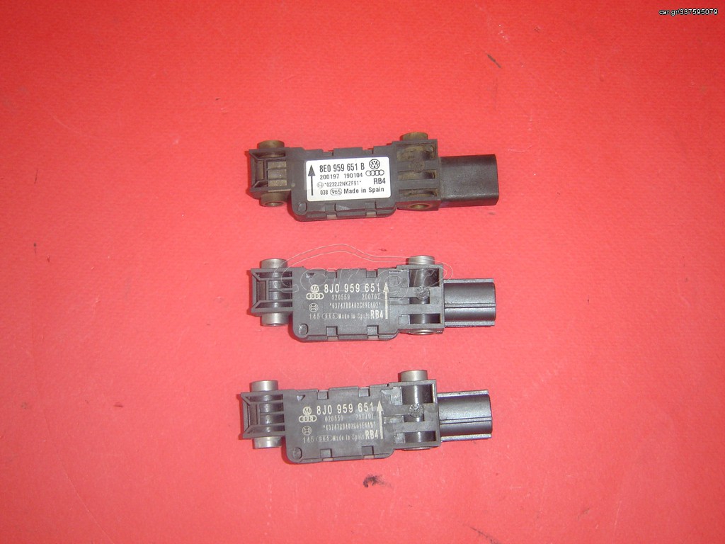 ΑΙΣΘΗΤΗΡΕΣ ΑΕΡΟΣΑΚΩΝ AUDI A3 '08-'13/TT '07-'14/R8 '07-'15   &   AUDI A3 '04-'07/A4 '01-'05/A8 '04-'07 8J0959651 - 8E0959651B 