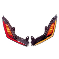 Φλας εμπρόσθια LED ζεύγος, κόκκινη κυψέλη Sym VF 185 ZHI.PAT φιμέ-thumb-2