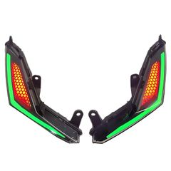 Φλας εμπρόσθια LED ζεύγος, κόκκινη κυψέλη Sym VF 185 ZHI.PAT φιμέ-thumb-1