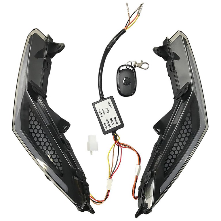 Φλας εμπρόσθια LED ζεύγος, κόκκινη κυψέλη Sym VF 185 ZHI.PAT φιμέ