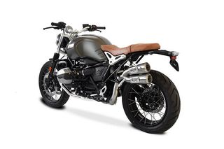 HP CORSE Εξάτμιση 2 Τελικά GP07 SATIN S.Steel BMW R NINE T 2021 - 2023 Ψηλή Τοποθέτηση-thumb-1