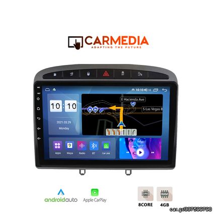 CARMEDIA CM409-12 PRO TABLET 9'' OEM PEUGEOT 308 2007-2012