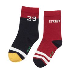 Me We Παιδική Κάλτσα Βαμβακερή Με Σχέδια Street & 23 2 Pack