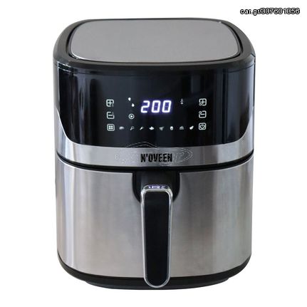 Hot air fryer NOVEEN AF550 6.5 l 1600 W Black, Silver