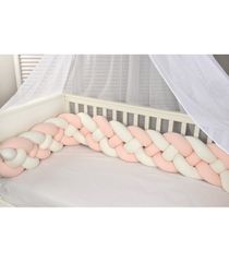 Πλεξούδα Τετραπλή Jesrsey Εκρού/Σομόν 200X20 Des. 7766 Oliver Baby