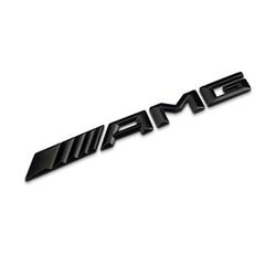 Αυτοκόλλητο μαύρο μεταλλικό - AMG