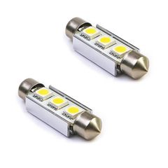 Λάμπες Led Σωληνωτές 39mm 3 Leds 12volt Canbus Λευκό Φως 14197 2 Τεμάχια