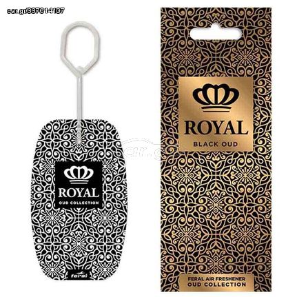 Αρωματικό Αυτοκινήτου Κρεμαστό Feral Royal Collection Black Oud