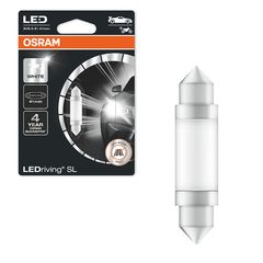 Λάμπα Led Σωληνωτή  41mm C5W SV8.5-8 12volt 0.6 watt 6000k Osram 6413DWP-01B 1 Τεμάχιο