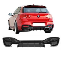 Diffuser Πίσω Προφυλακτήρα Για Bmw 1 F20F21 15-19 LCI M-Tech  M-Power Προφυλακτήρα Γυαλιστερό Μαύρο Από Abs Πλαστικό Maxton Design 1 Τεμάχιο