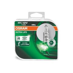 Λάμπες Αλογόνου H1 12V 55w Ultra Life Osram 64150ULT-HCB 2 Τεμάχια