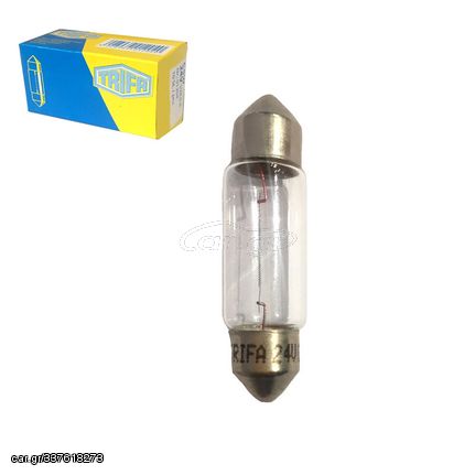 Λάμπα Σωληνωτή 36mm C5W 11x36 24V 5W Trifa 1204 1 Τεμάχιο