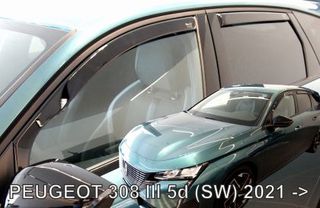 Ανεμοθραύστες Peugeot 308 (2021+) SW combi - 4τμχ. εμπρός και πίσω, Heko-thumb-1