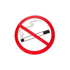 Αυτοκόλλητο Σήμα Αυτοκινήτου ΄΄No Smoking΄΄ 9cm Με Επικάλυψη Σμάλτου 1 Τεμάχιο