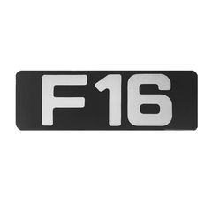 Αυτοκόλλητο Σήμα F16 20.5cm x 7.5cm Με Επικάλυψη Σμάλτου 1 Τεμάχιο