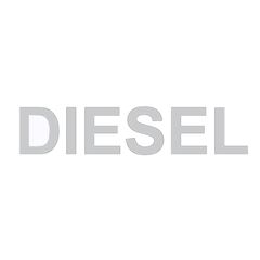 Αυτοκόλλητο Σήμα Diesel Μικρό 7 x 1.5cm Ασημί 1 Τεμάχιο