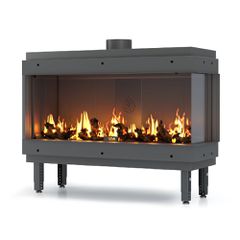 Τζάκι αερίου γωνιακό δεξί 70cm Thermogatz