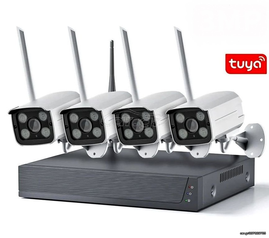 ΣΕΤ ΚΑΜΕΡΕΣ TUYA Security Camera System Wifi