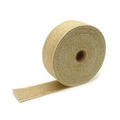 Tan Glass Fiber Exhaust Wrap - 2" x 25'