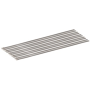 Stainless-Steel Locking Ties - 20" 10-Pack