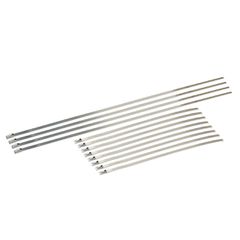 Stainless-Steel Locking Ties - 8" + 14" Pack