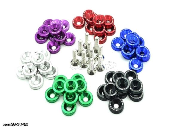 (8pc/pack) Clear Anodized Fender Washer Kit