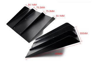 Rear Bumper 4 Shark Fins Diffuser-thumb-1