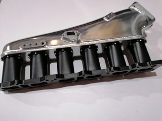 RB25 Velocity Intake Manifold Black Runners + Fuel Rail + T/B 90mm