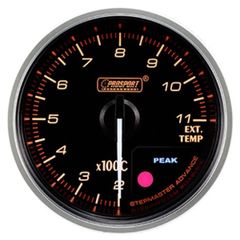 Electrical Exhaust Gas Temp Gauge 52mm Clear Lens White LED