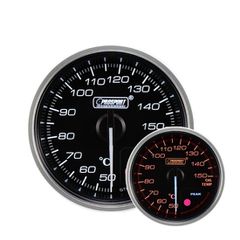 Electrical Oil Temperature Gauge 52mm Clear Lens White LED