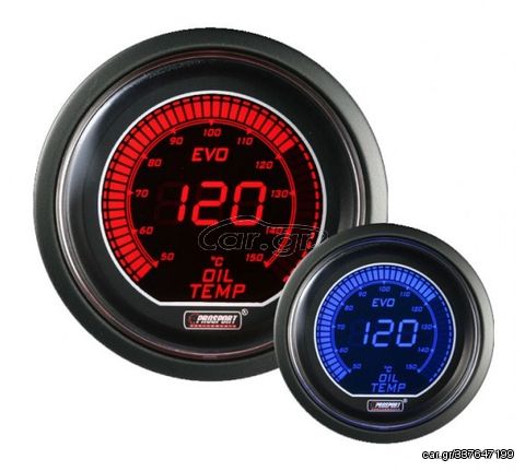 Oil Temperature (Elec.) Digitan EVO 52mm Blue/Red