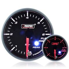 Fuel Pressure Gauge  Amber/White 52mm 6 BAR