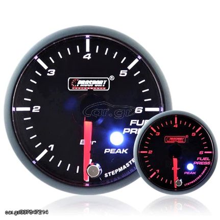 Fuel Pressure Gauge  Amber/White 52mm 6 BAR