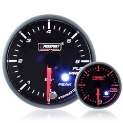 Fuel Pressure Gauge Amber/White 52mm 6 BAR