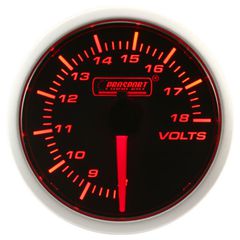 Voltmeter (Electric) Volt Amber/White 52mm-thumb-1