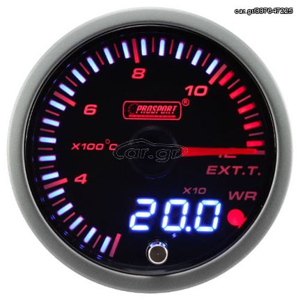 JDM EGT Gauge - Metric Celsius w/Peak Amber/White 60mm