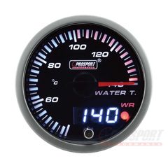 JDM Water Temp Gauge Celsius w/Peak Amber/White 60mm