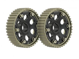 Pro Series Precision-Machined Steel Cam Gear Set Black 93-01 Honda Prelude H22/F20B