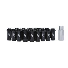 Aluminum Locking Lug Nuts, M12 x 1.25, Black