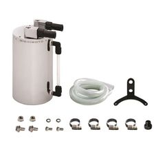 Aluminum Oil Catch Can - Large, Silver