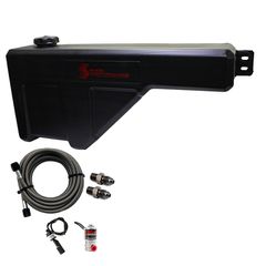 10 Gal. Water-Methanol Tank Upgrade Braided Stainless Line (w/brackets, solenoid, hose and all necessary fittings)