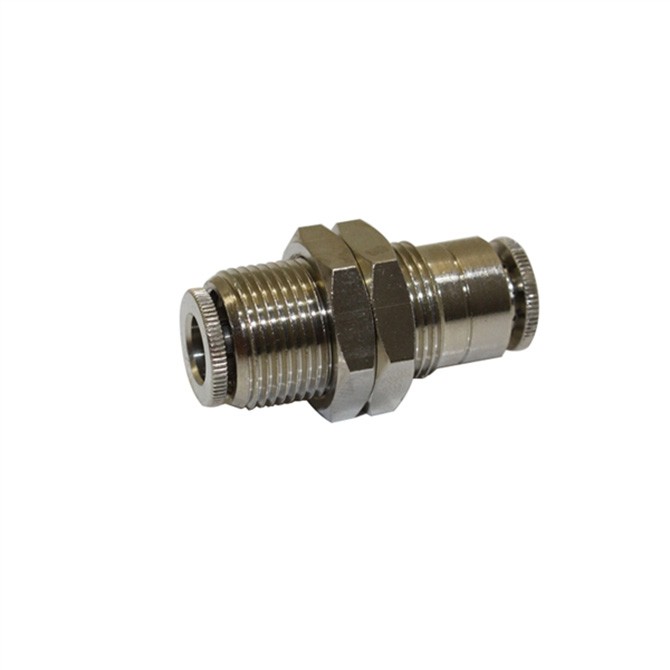 1/4" Push Epdm To 1/4" Push Epdm Bulkhead Fitting
