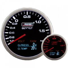 Boost Gauge 60mm  4 in 1 (Volt, Oil Temp, Oil press)