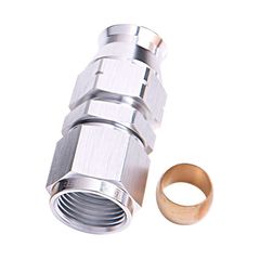 Tube to Female AN Adapter 3/8" to -6AN -  Silver Finish