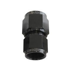 Female Swivel Coupler Reducer -6AN to -8AN - Black Finish