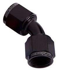 45° Female Swivel Coupler -12AN - Black Finish