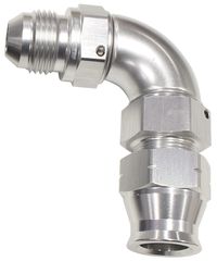 90° Tube to Male AN Adapter 5/8"to -10AN - Silver Finish
